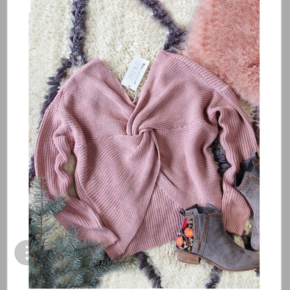 Venice Cozy Sweater in Mauve